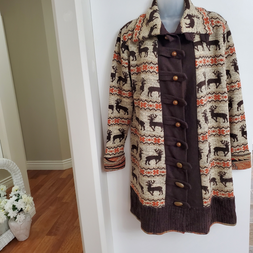 Fabulous Wool & Fleece Coat Large